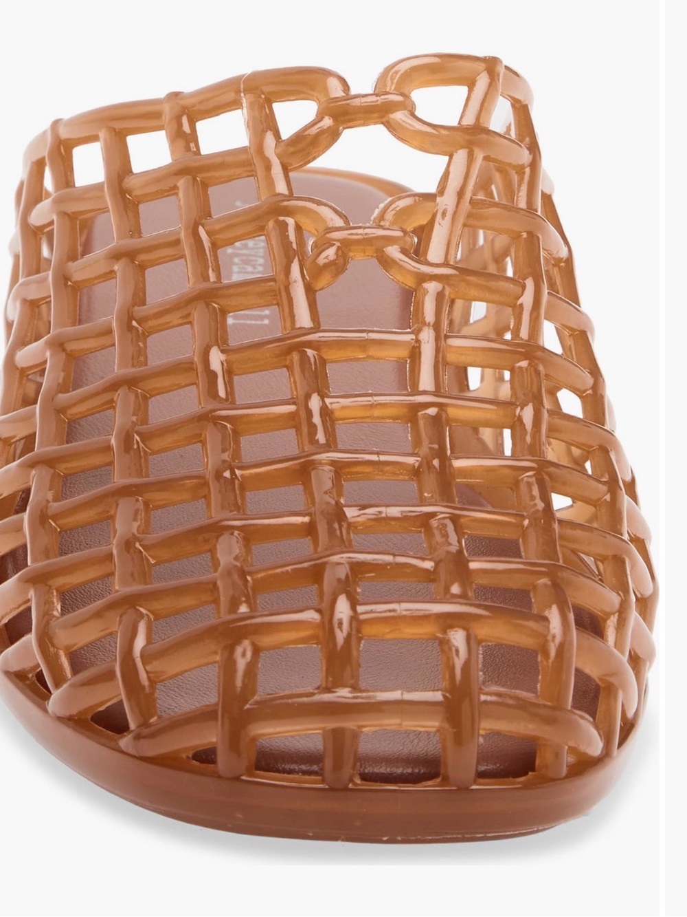 Jeffrey Campbell Tan Woven Jelly Mule - Picture 3 of 4